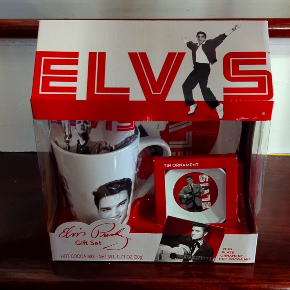 Elvis Red & Gray Hot Cocoa Gift Set